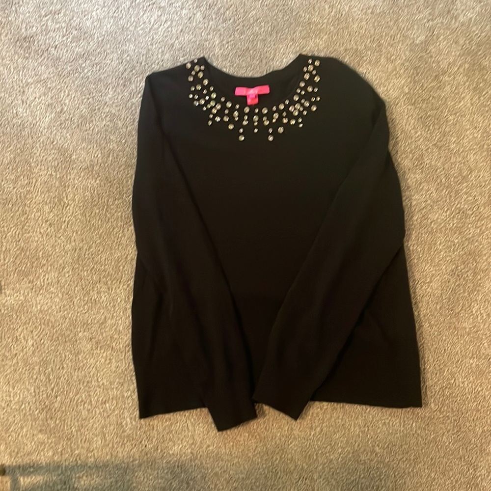 black lily pulitzer sweater